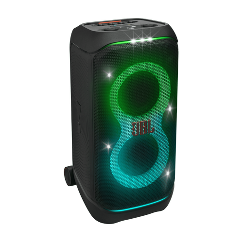 Sistem audio portabil JBL Partybox Stage 320, 240W RMS, Baterie detasabila, IPX4, Auracast, AI Sound Boost