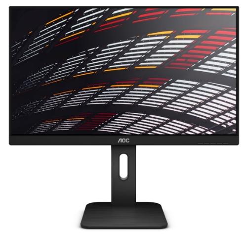 Monitor IPS LED AOC 24inch X24P1, 1920 x 1200, VGA, DVI, HDMI, DisplayPort, Boxe, Pivot, 4 ms (Negru)