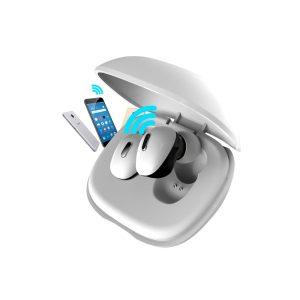 Casti Wireless BTS2 5.0 TWS albe, Bluetooth 5.0, baterie casca 50mA, baterie incarcare casca 400mAh, microfon, compatibi pentru toate tipurile de telefoane, tabllete, caculatoare