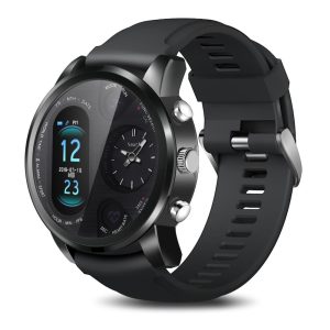 Ceas smartwatch LEMFO T3 Pro, display 0.96 inch IPS, fus orar dublu, Bluetooth 4.0, pedometru, monitarizare ritm cardica, monitorizare calitatea somnului