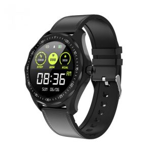 Ceas smartwatch Kingwear S09, display 1.3 inch HD IPS cu touch screen, rezolutie 240 x 240 pixeli, baterie 200mAh, rezistent la apa IP68, functii de monitorizare a sanatatii