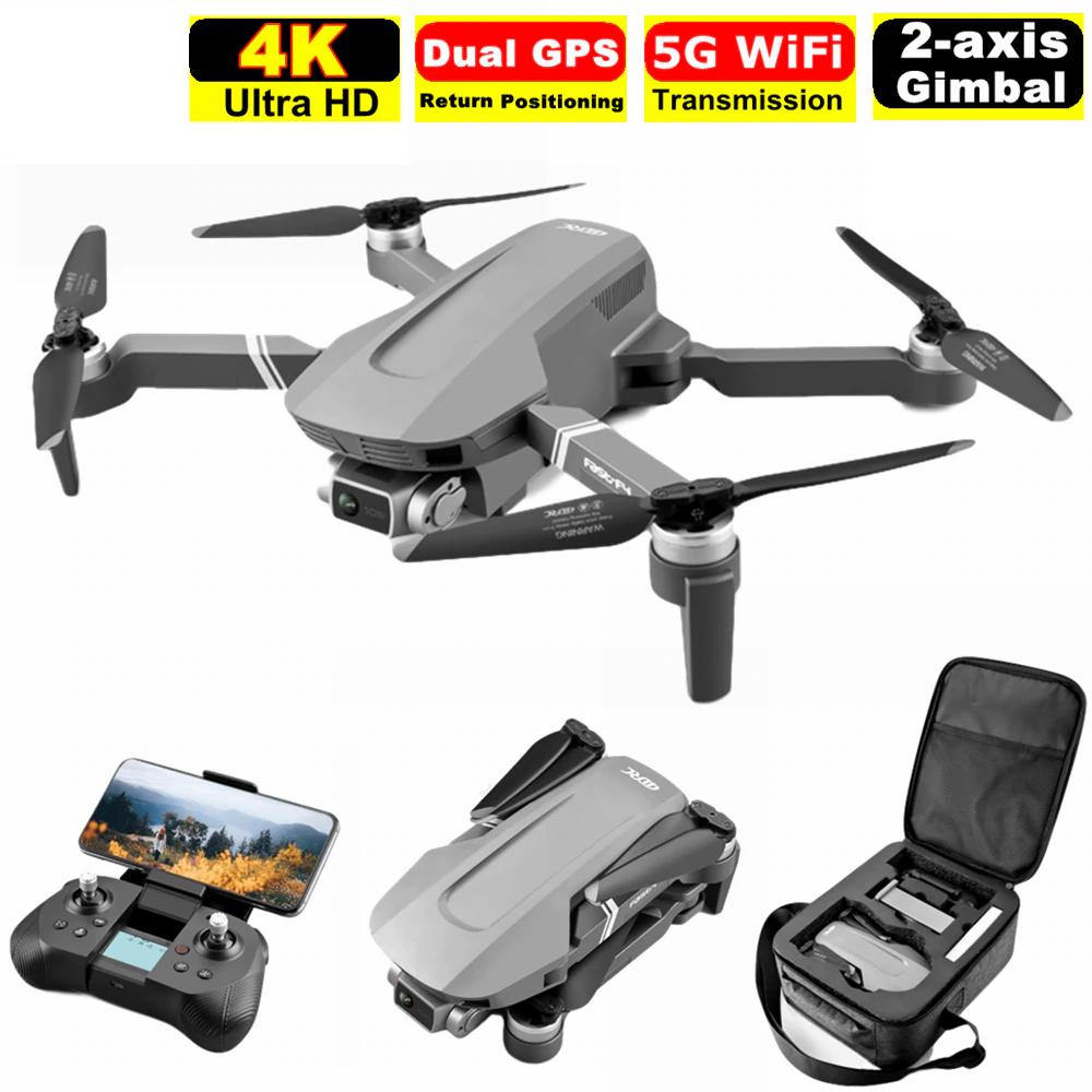 Drona SLX F4 4K 5G GPS, brate pliabile, wifi, buton de Return To Home, camera 4K HD cu transmisie live pe telefon, capacitate baterie: 7.4V 3500 mAh, autonomie zbor ~ 25 de minute - imagine 5