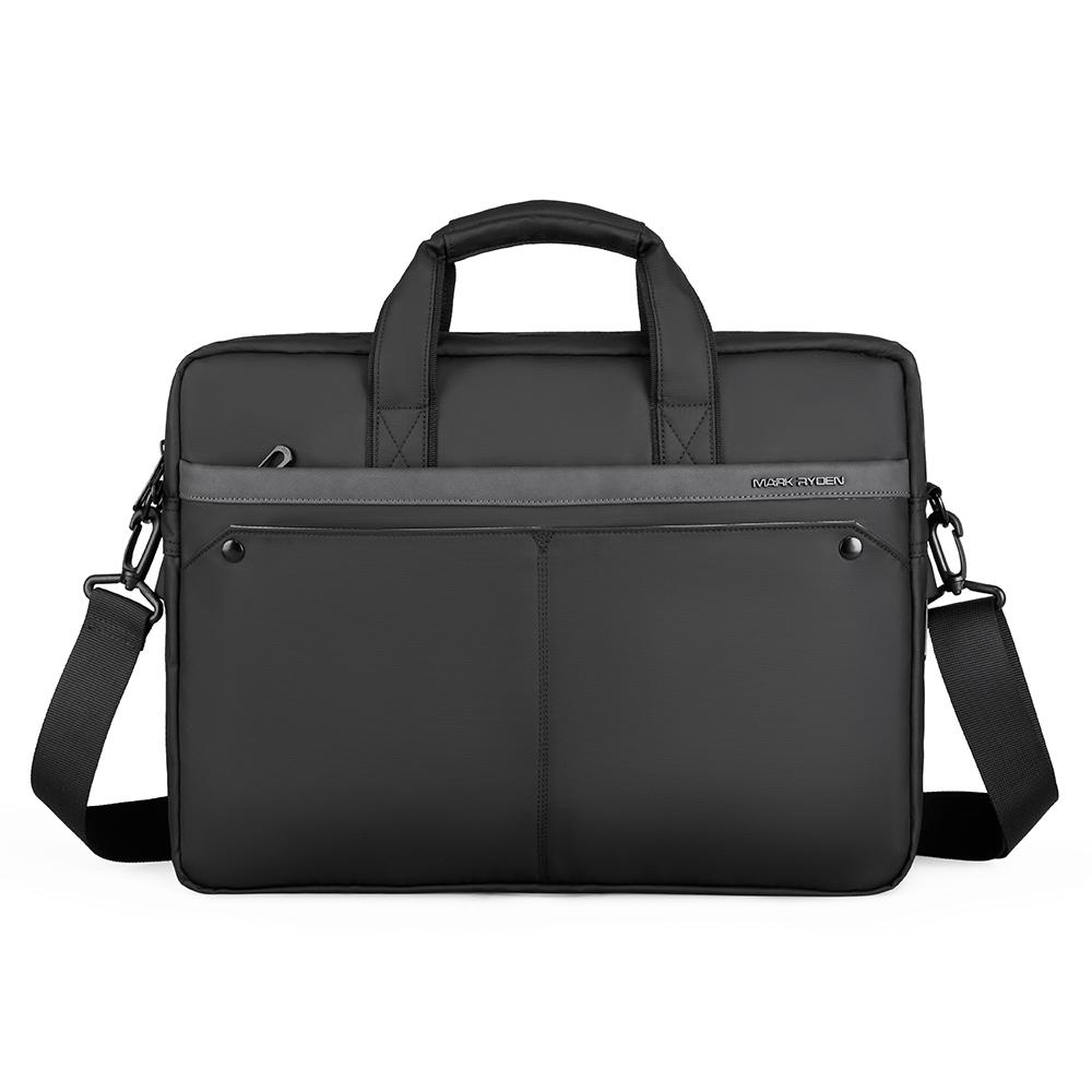 Geanta/servieta de umar Mark Ryden potrivita pentru laptop 15,6 inch si tableta 9.7 inch, impermeabila, rezistenta la uzura/socuri, ergonomica, neagra, potrivita pentru afaceri, scoala sau timp liber