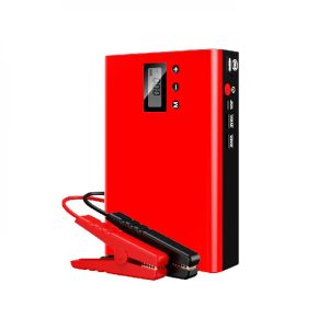 Acumulator extern pornire auto / Jump Starter 12 V cu compresor 2V/120W, curent de pornire 700 A, curent maxim 1400 A, capacitate 18000 mAH, lanterna