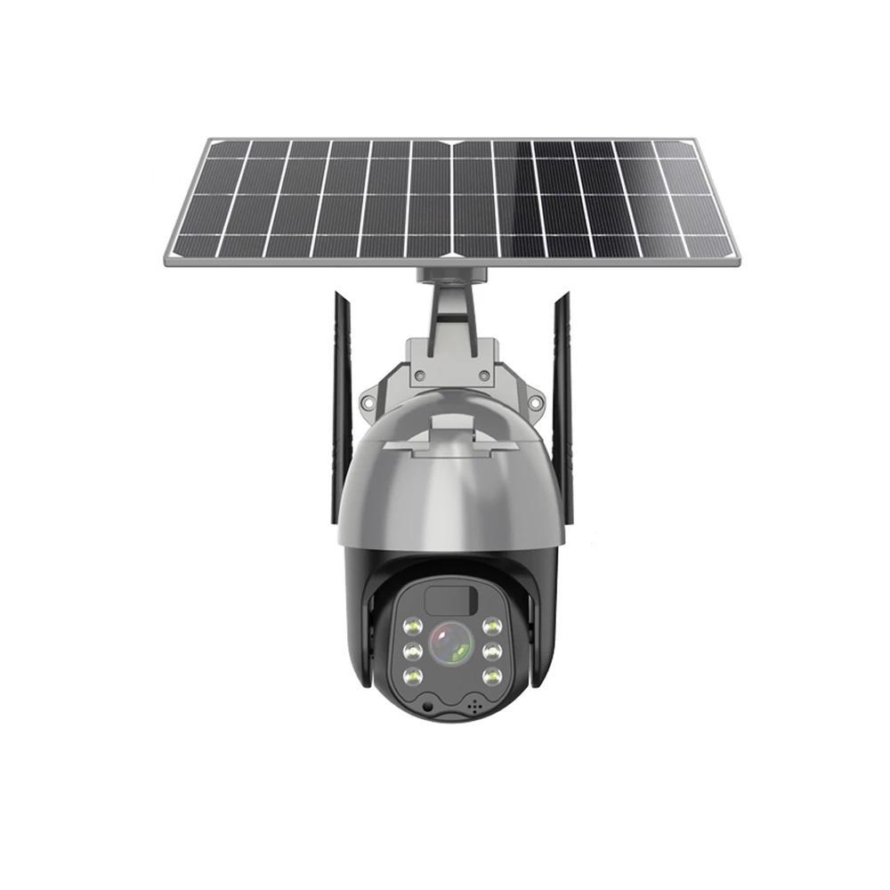 Camera de supraveghere solara, WIFI, HD 4MP - 2560 x 1440, unghi de rotire orizontal de 355˚, unghi de rotire vertical de 120˚, rezistenta la apa, campacitate baterie 14400 mAh, panou solar 8W monocristalin - imagine 4
