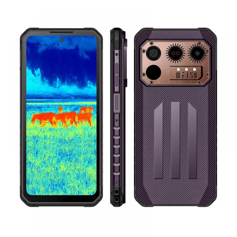 Telefon mobil IIIF 150 Raptor cu camera termica, 4G, Ecran FHD+ 6.78 inch 120Hz, Camera 108 MP, 12GB + 12GB extensibil RAM, 256GB ROM, NFC, Night Vision, Dual SIM, Husa de protectie inclusa, Android 13, baterie 10000mAh