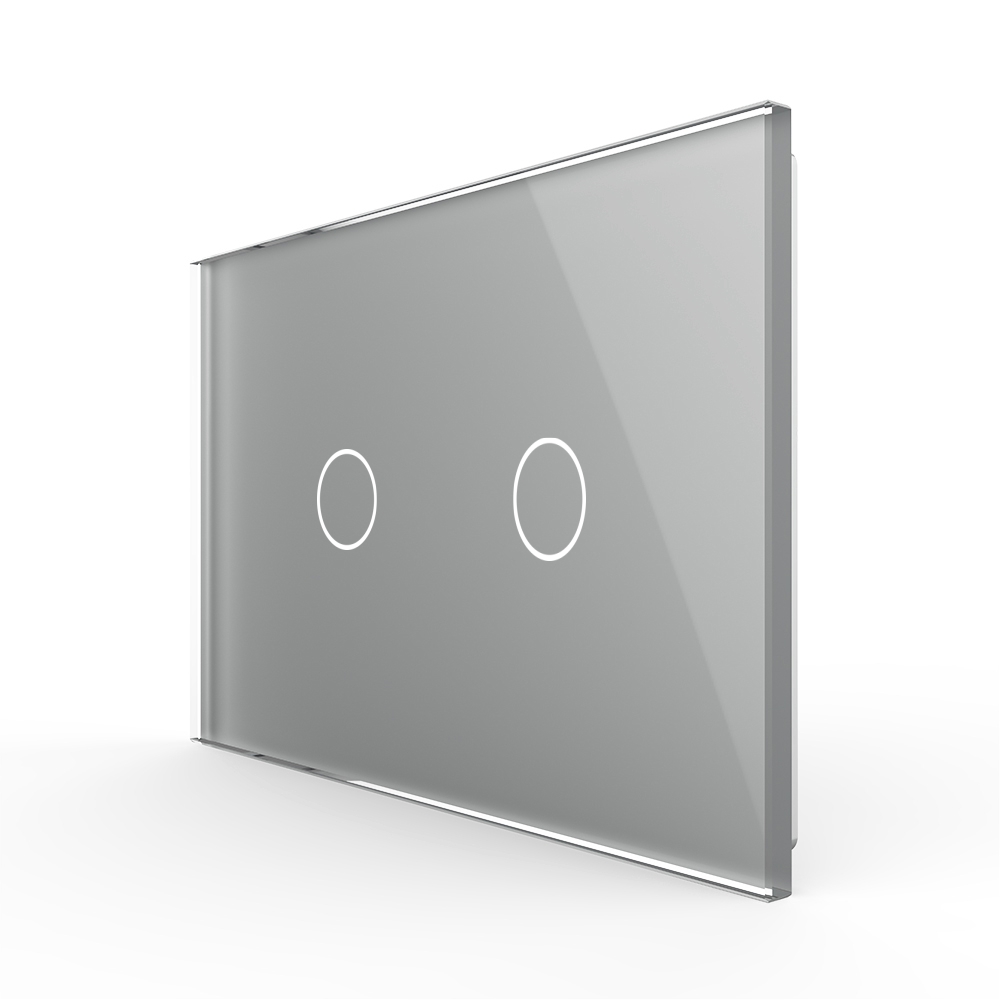Panou intrerupator dublu cu touch Livolo din sticla, standard Italian – Serie noua - imagine 13