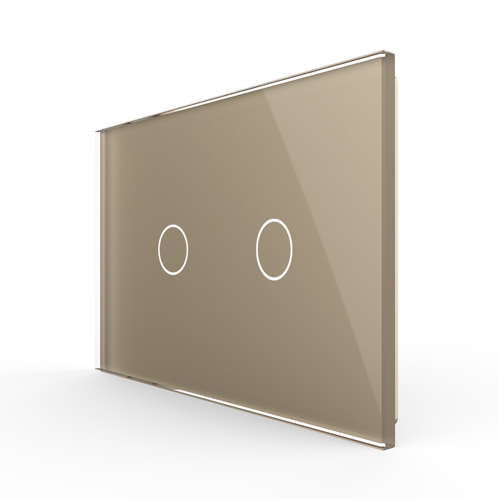 Panou intrerupator dublu cu touch Livolo din sticla, standard Italian – Serie noua - imagine 9