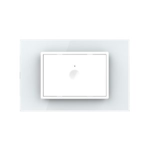 Alternative view of Intrerupator simplu cap scara / cap cruce wireless cu touch Livolo cu rama din sticla, standard Italian – Serie noua