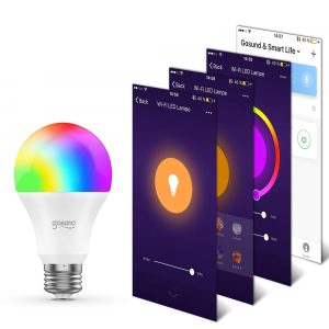 Alternative view of Bec inteligent LED Gosund Nite Bird WB4, Iluminare RGB, Soclu E27, 800 Lumeni, Control aplicatie