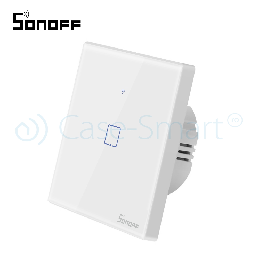 Intrerupator simplu cu touch Sonoff T1EU1C, Wi-Fi + RF, Control de pe telefonul mobil - imagine 4