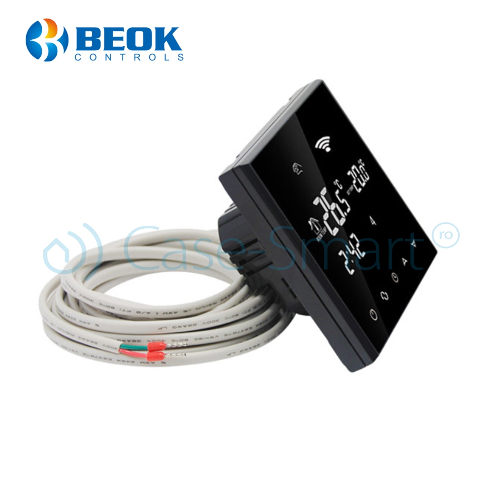 Termostat Wi-Fi pentru incalzirea electrica in pardoseala BeOK TGT70WIFI-EP, Aplicatia mobila Smart Life - imagine 4