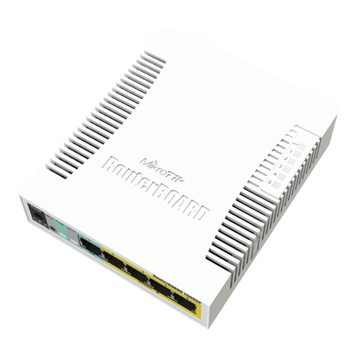 Cloud Smart Switch 5 x Gigabit (4 x PoE), 1 x SFP - Mikrotik CSS106-1G-4P-1S - imagine 4
