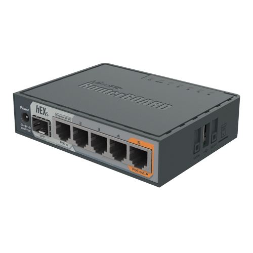 Router hEX S, 5 x Gigabit, 1 xSFP, RouterOS L4 - Mikrotik RB760iGS - imagine 5