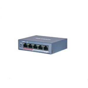 Switch POE 4 porturi Hikvision DS-3E0105P-E/M(B) fara management