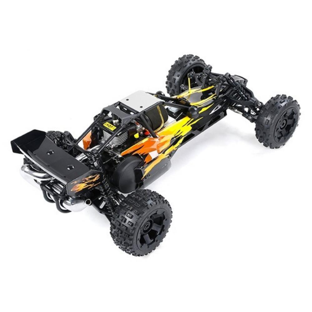 Masina cu telecomanda ROFUN BAHA 5B pe benzina 29CC scara 1:5, 2.4G 2WD rc car de mare viteza 90 km/h - imagine 4