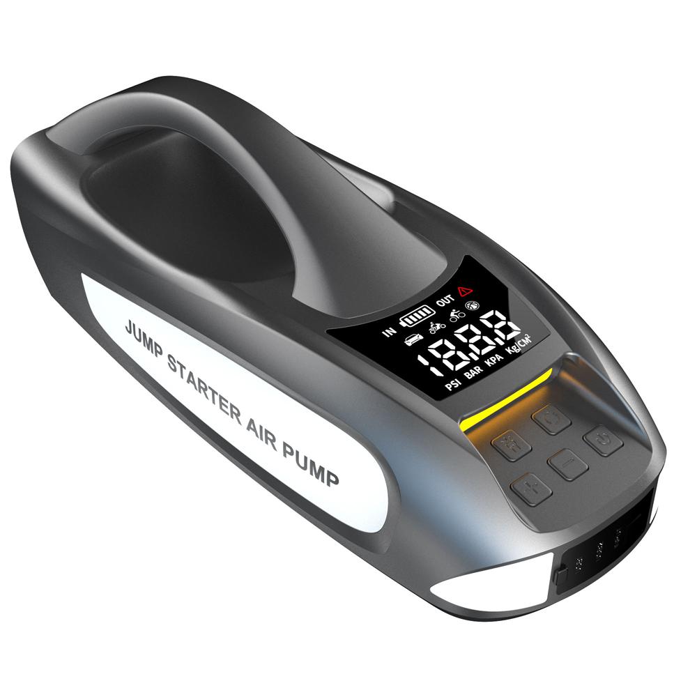 Redresor pornire auto/Jump Starter 12 V cu compresor de 4.35 BAR/150 PSI, curent de pornire 3000 A, curent maxim 6000 A, capacitate baterie 27000 mAh, lanterna - imagine 2