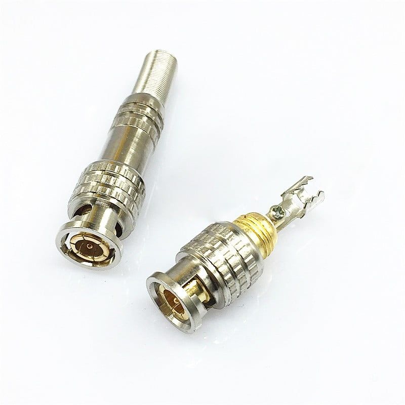 Conector mufa BNC cu surub pentru cablu coaxial