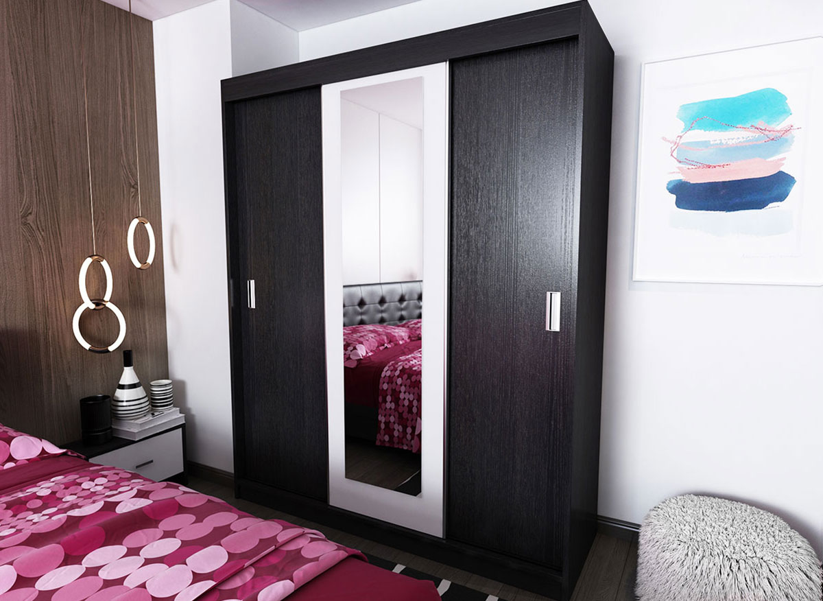 Set Mobila Dormitor Bingo F Tapitat Wenge - imagine 2