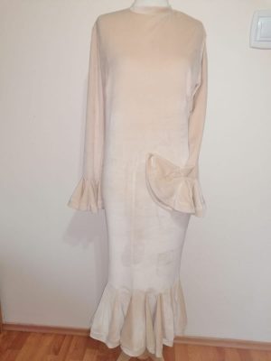 Rochie maxi din catifea dama Engros