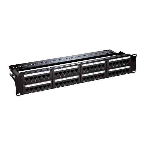 Patch Panel 2U'UTP cat6'48 porturi RJ45 - ASYTECH Networking ASY-PP-UTP6-48 - imagine 2