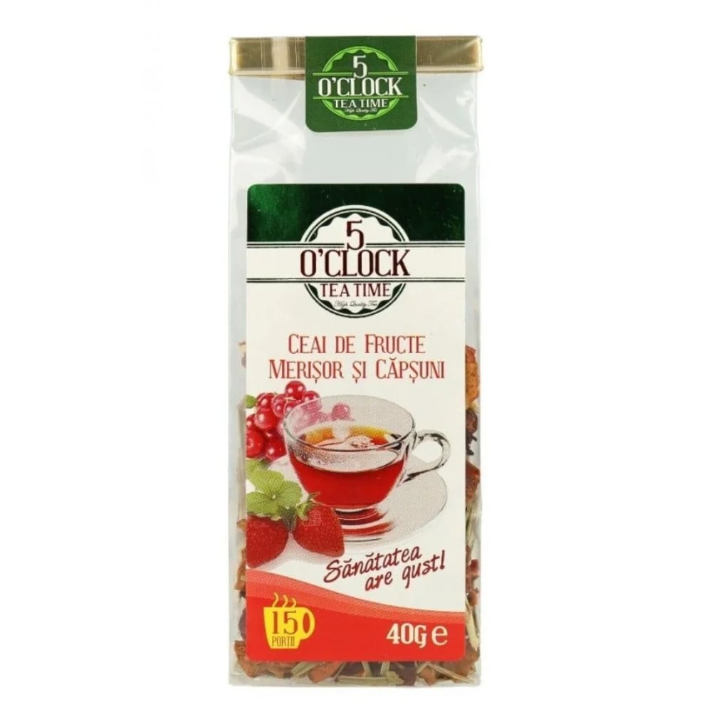 5 O' Clock Tea Merișor si Capsuni 40g