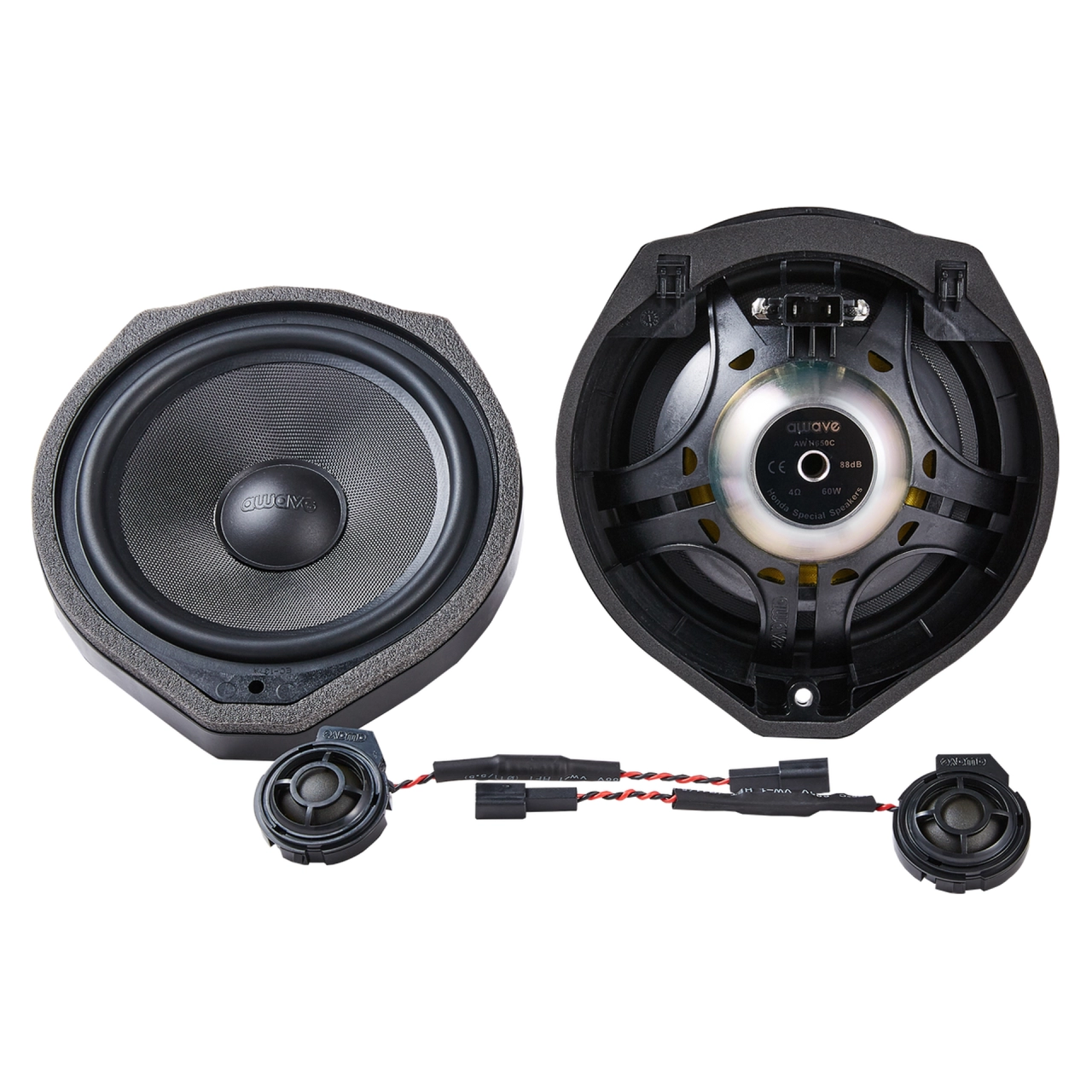 Difuzoare auto Awave dedicate Honda AW H650C set sistem 2 căi, 165mm, 50W RMS, 4Ω, set 4 difuzoare