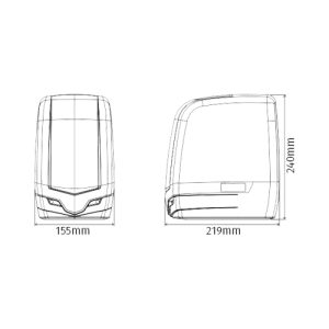 Kit automatizare poarta batanta 2x2.5m -MOTORLINE