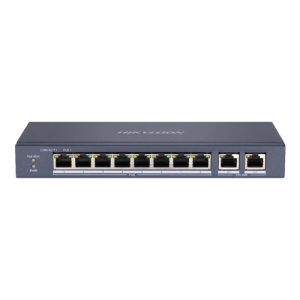 Alternative view of SWITCHSwitch 8 porturi PoE'2 porturi uplink RJ45 Gigabit - HIKVISION DS-3E0310P-E-M