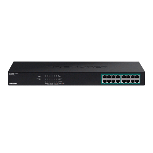 Switch 16 porturi Gigabit PoE+246W-TRENDnet TPE-TG160G