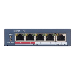 Alternative view of Switch 4 porturi PoE, 1 port uplink RJ45, SMART Management - HIKVISION DS-3E1105P-EI