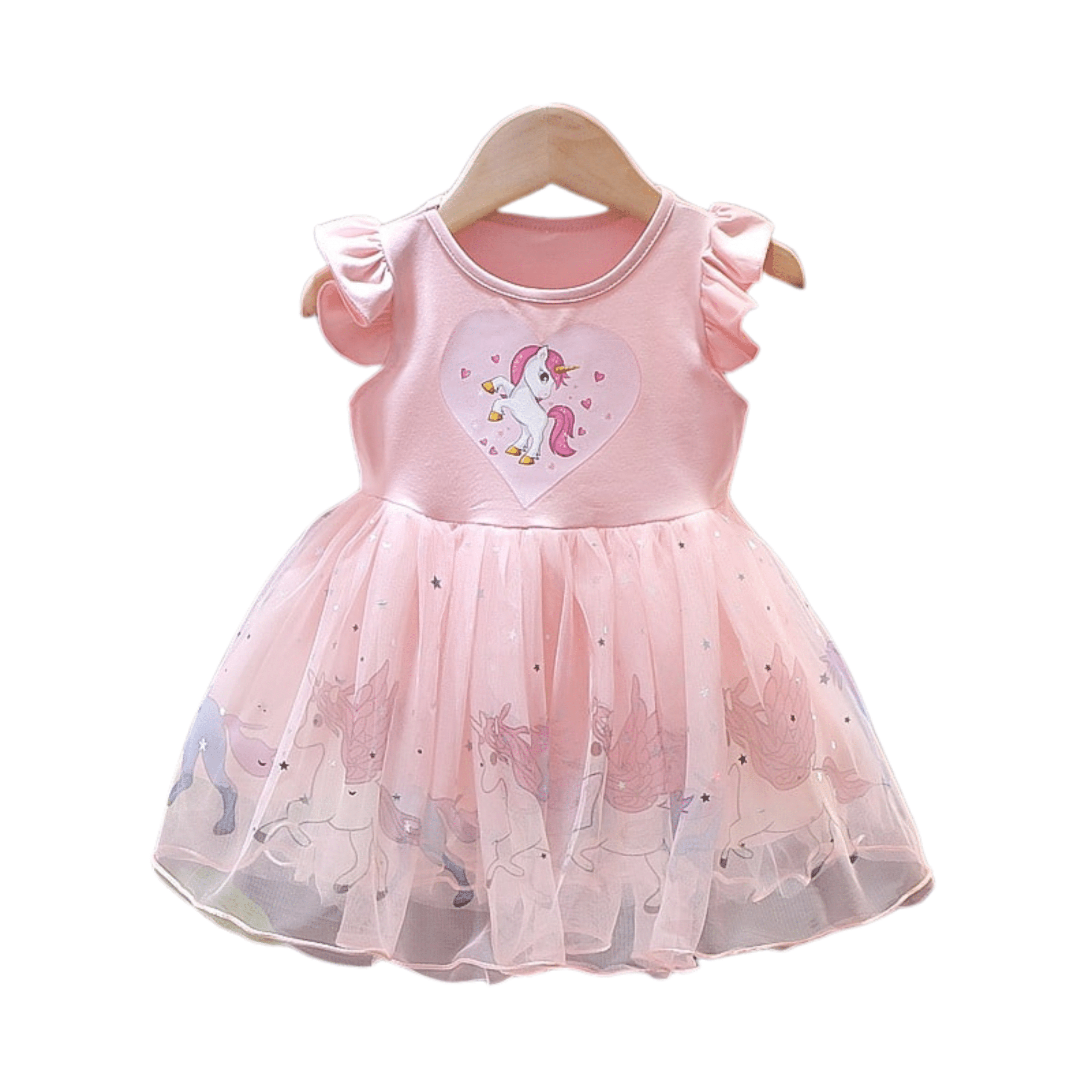 Rochita Fetite Unicorn Roz Lix - 2-3 ani - imagine 2