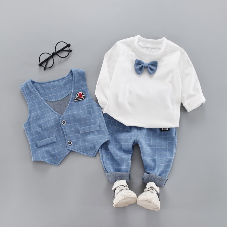 Costum Copii Casual Cap Albastru - 18-24 luni - imagine 11