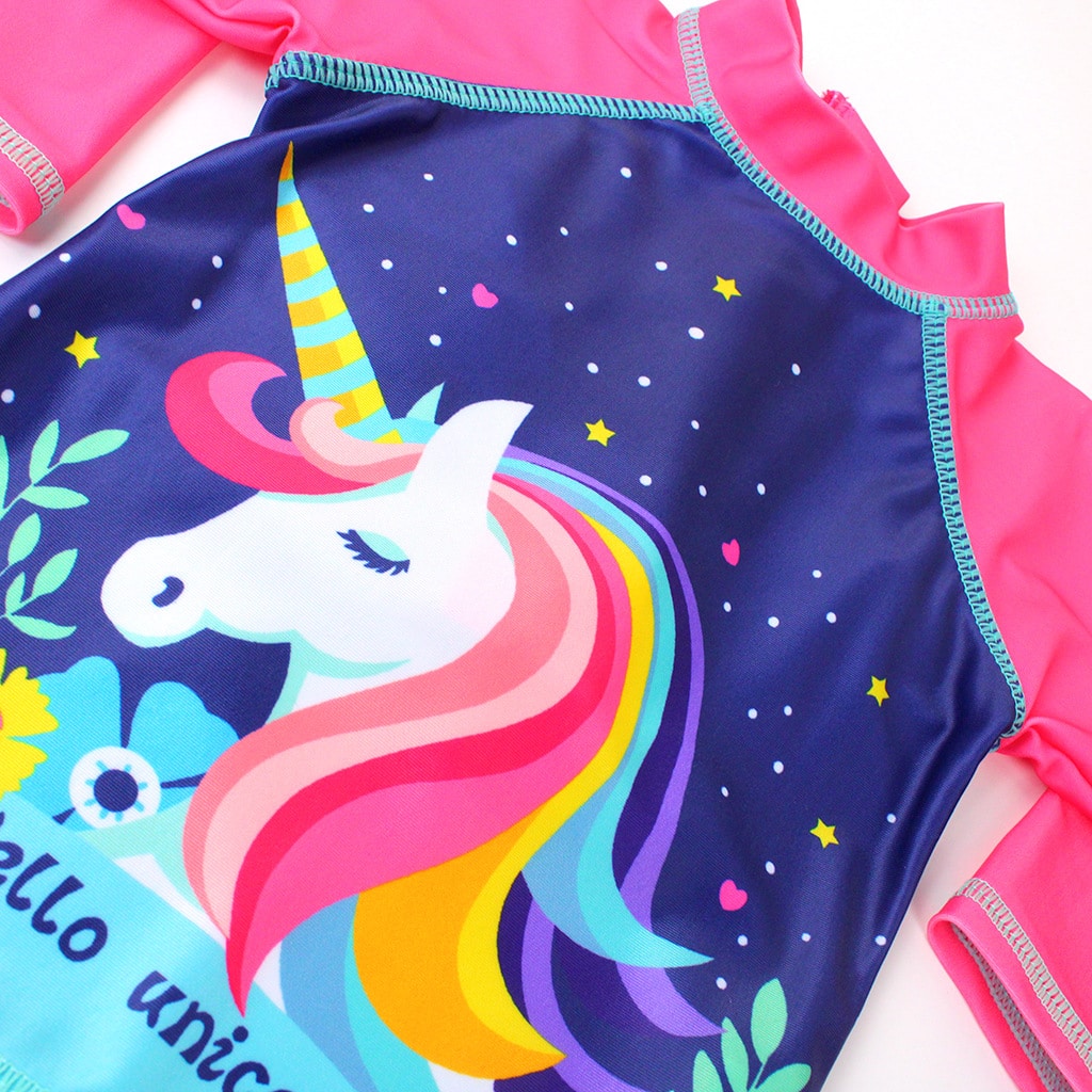 Costum de Baie Copii Unicorn - 12-18 luni - imagine 2