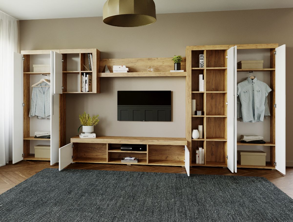 Mobila sufragerie - Living Milan C1 DUO Stejar - imagine 2