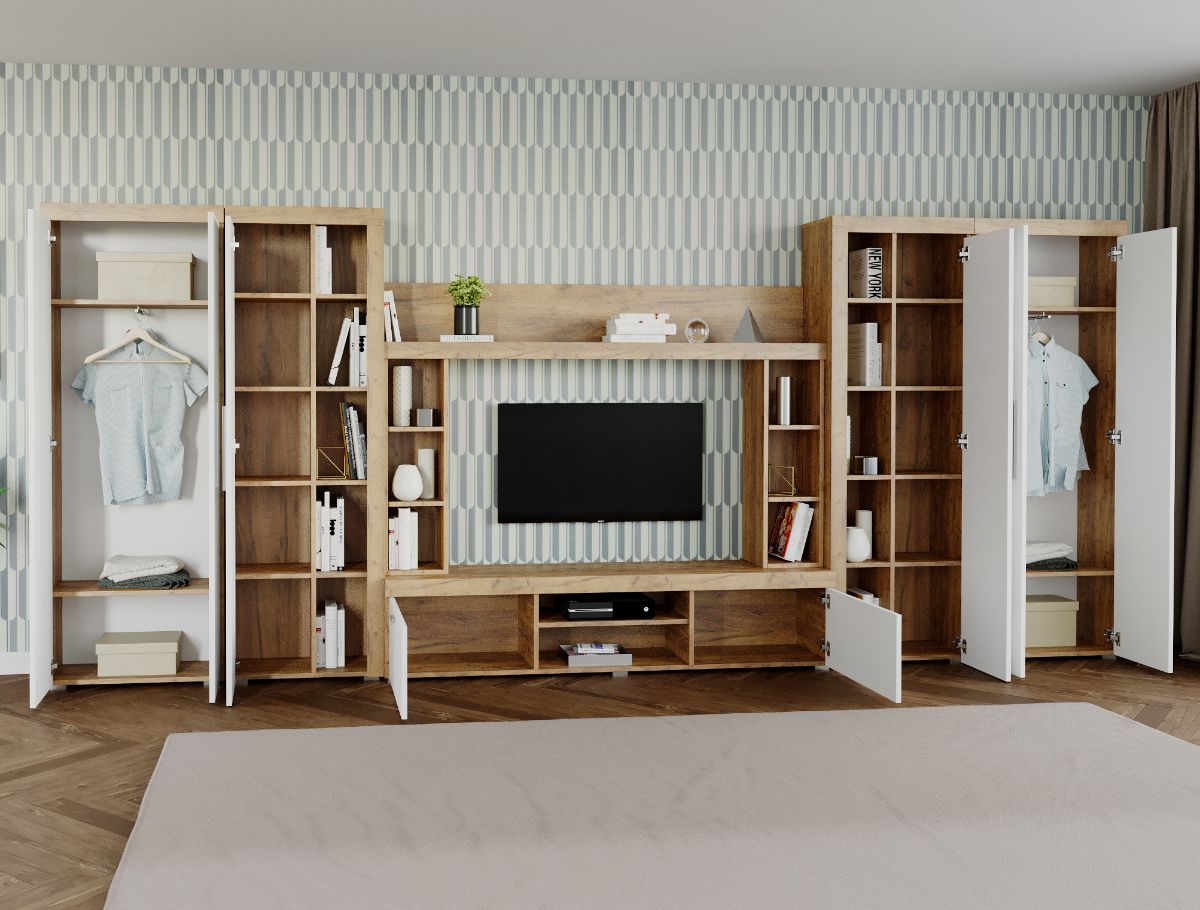 Mobila sufragerie - Living Milan C3 DUO Stejar - imagine 2
