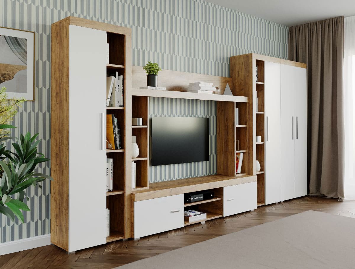 Mobila sufragerie - Living Milan C3 UNO Stejar - imagine 3