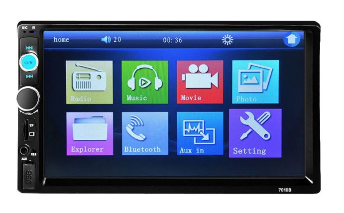 Player auto 7010B Touch screen 7" cu Bluetooth si USB Mp5