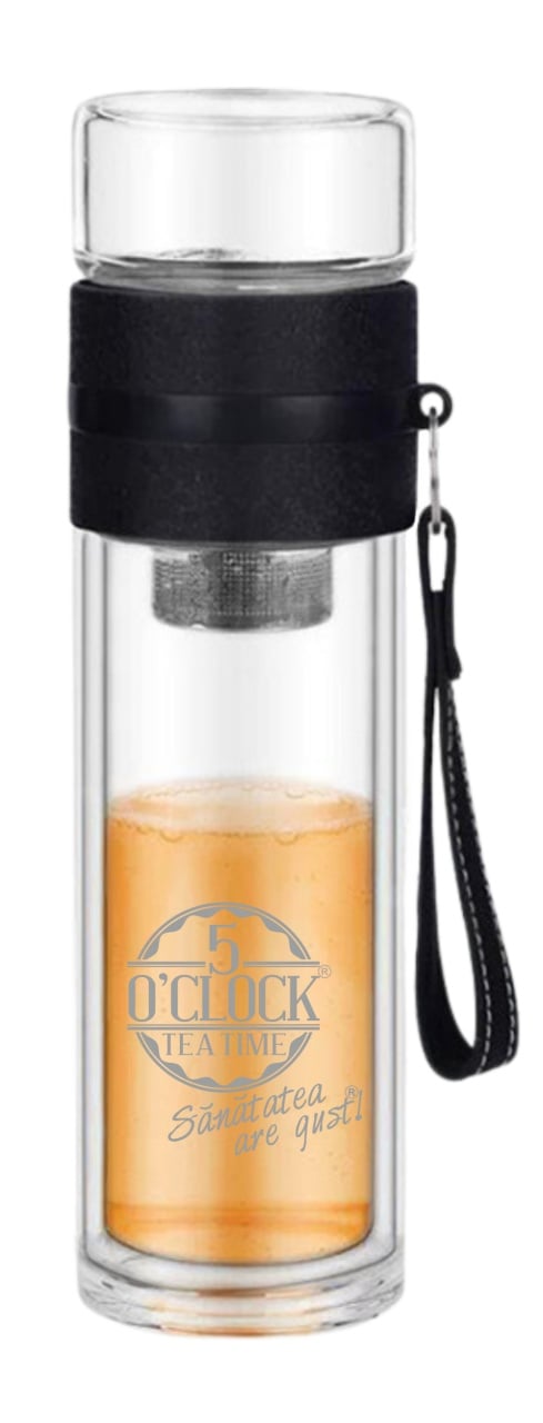 BrewTraveler - Sticla cu Infuzor 5 O'Clock Tea (280ml+100ml)