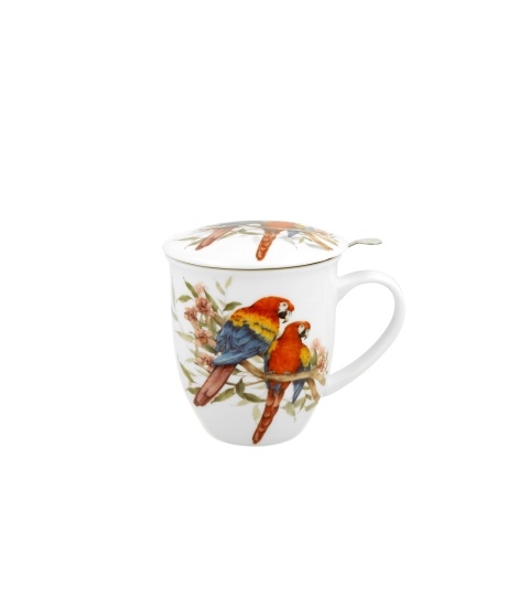Cana cu infuzor Lumea Pasarilor Papagali 420ml - imagine 3