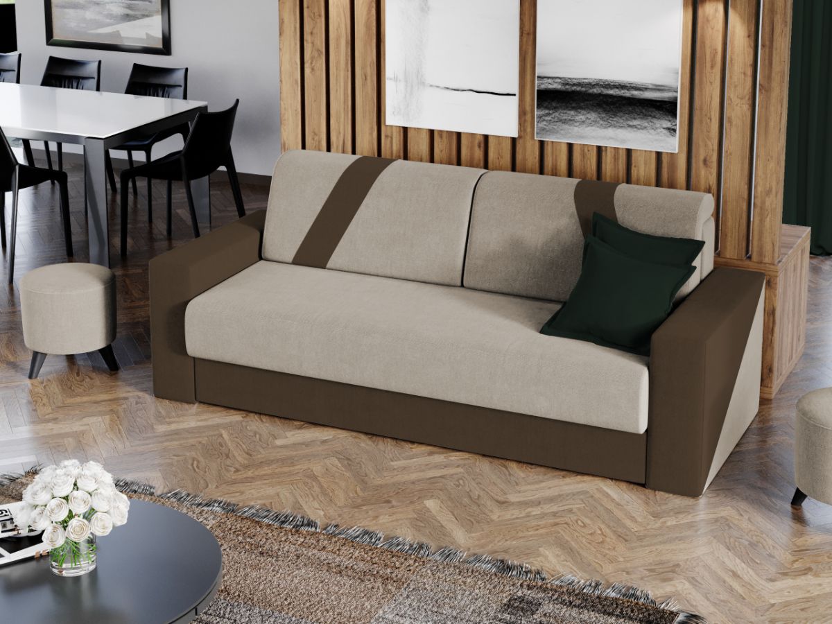 Canapea Bravisimo Crem / Maro - imagine 2