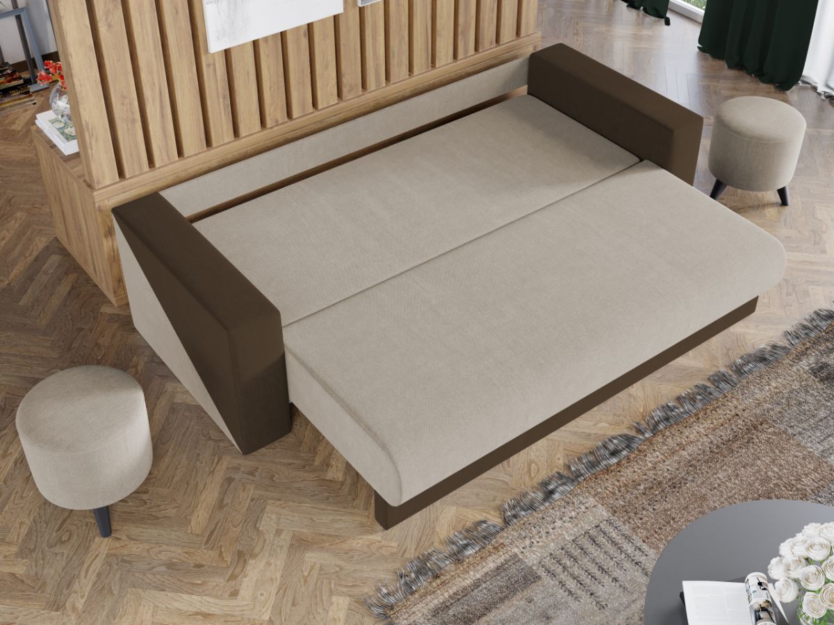 Canapea Bravisimo Crem / Maro - imagine 3