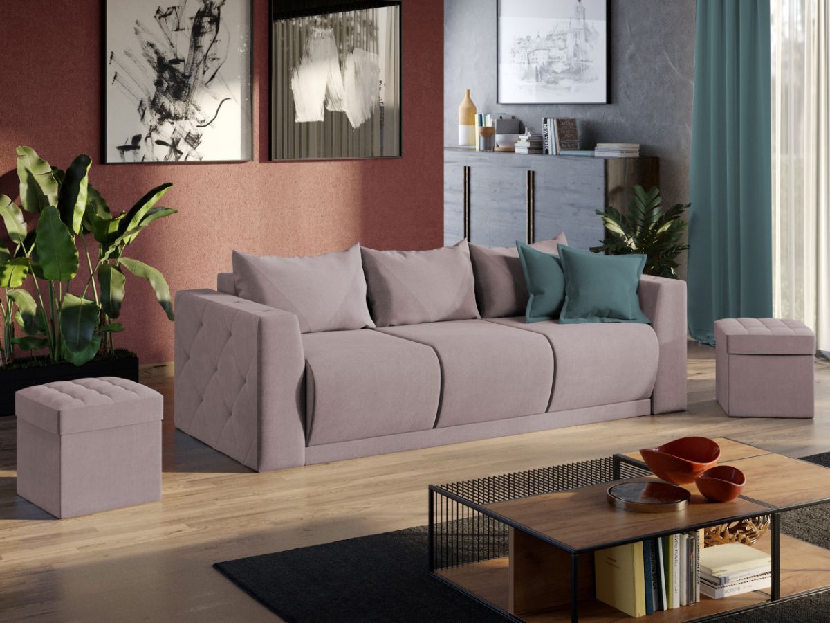 Canapea Luna Roze - imagine 2