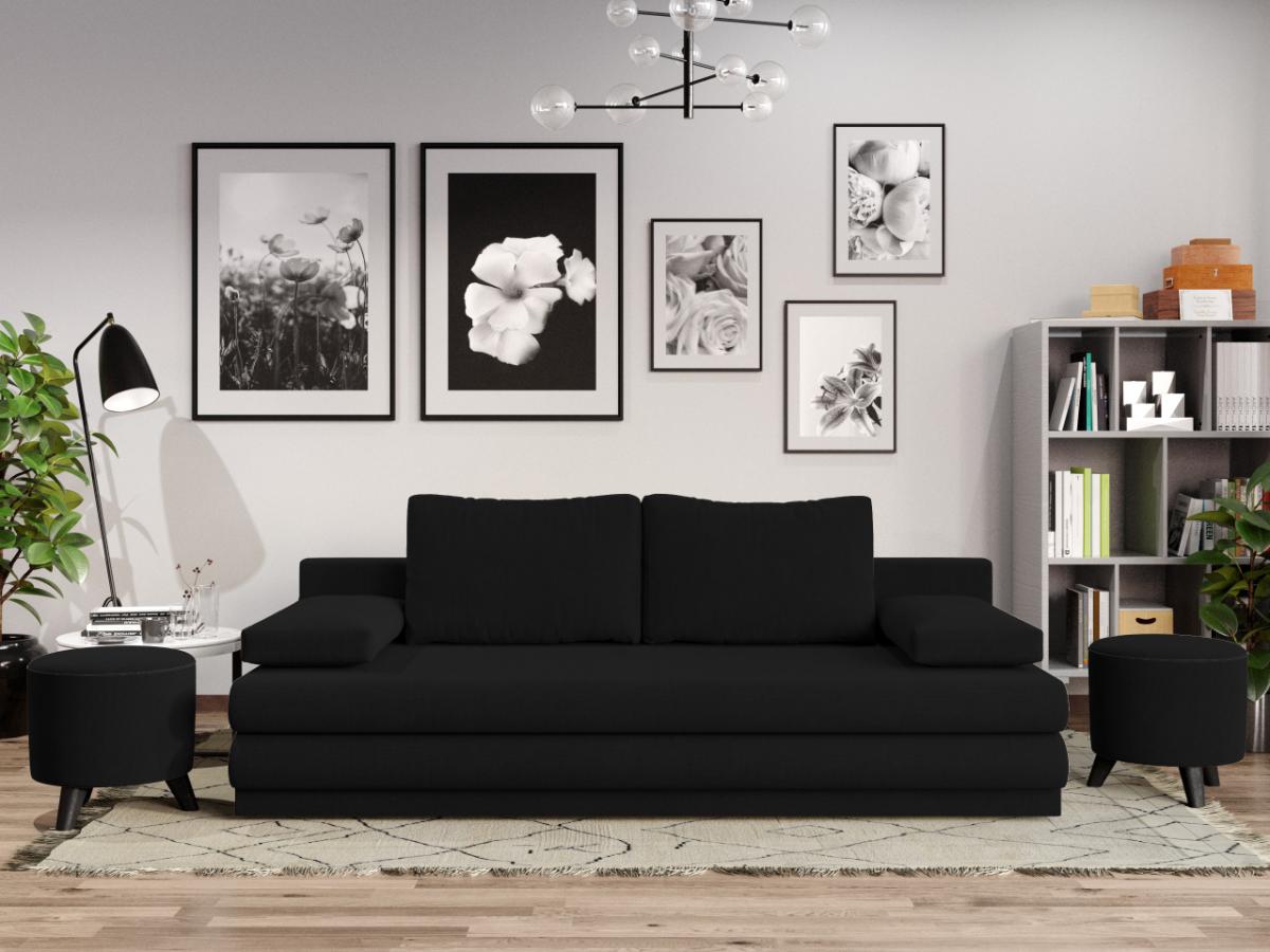 Canapea Extensibila Sensi Neagra - imagine 2