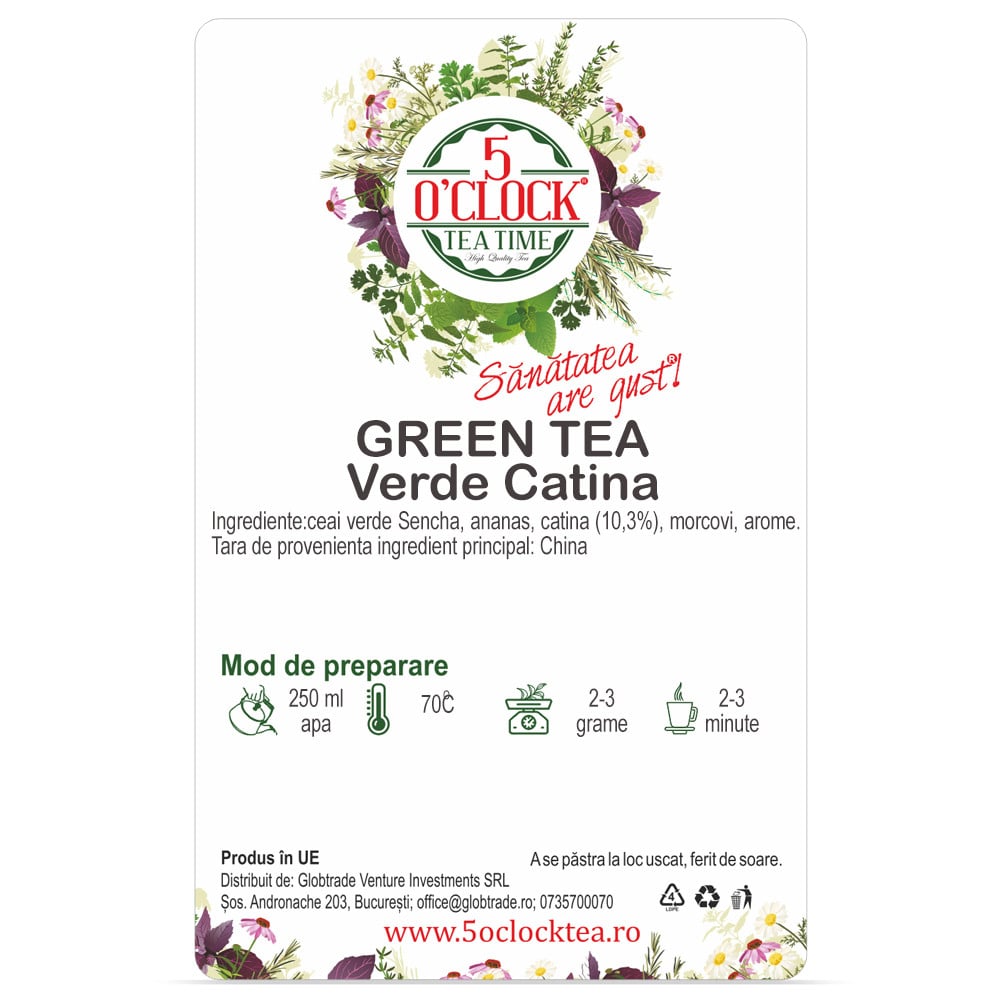 Ceai verde cu catina (Gramaj: 100g) - imagine 2