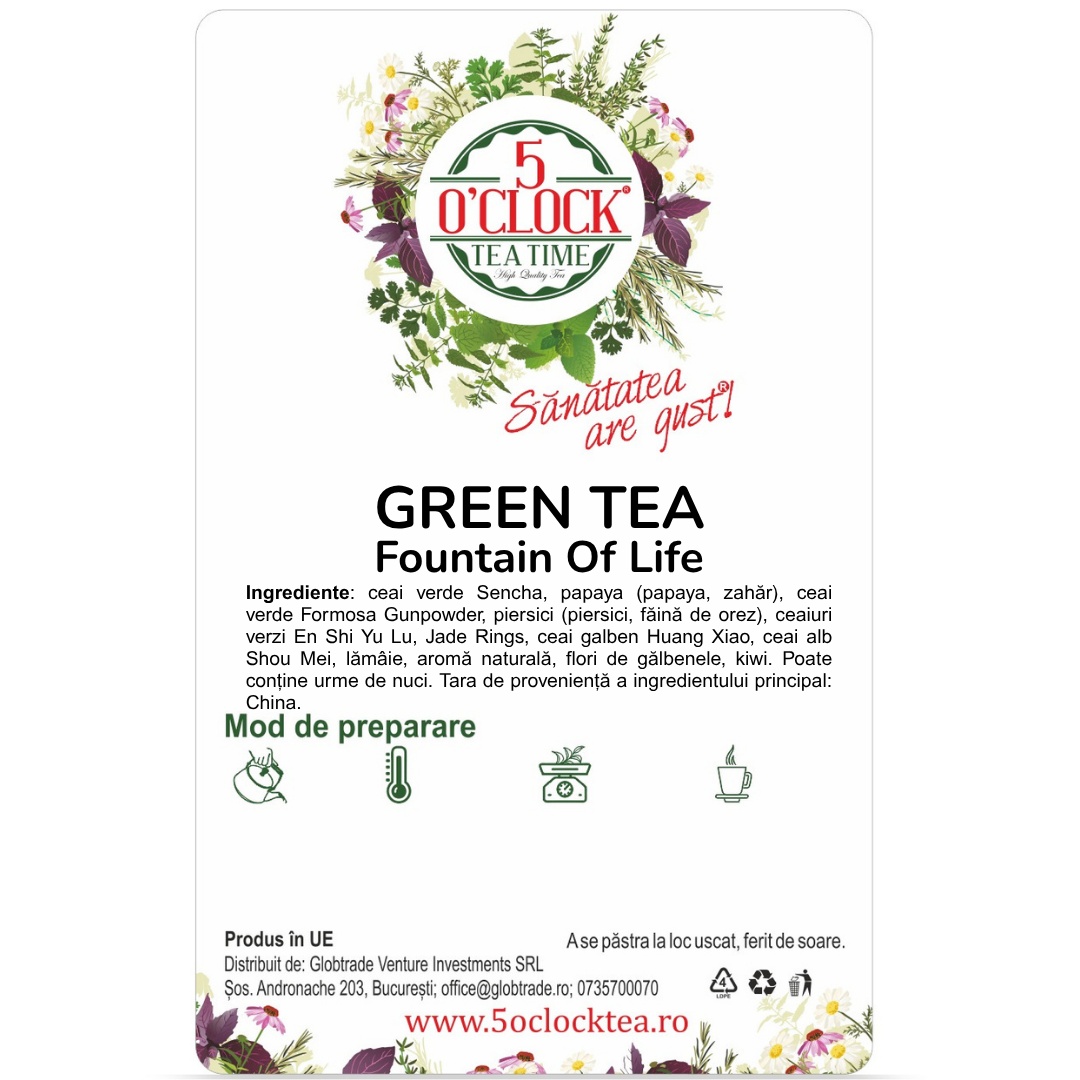Ceai Verde Fountain Of Life (Gramaj: 50g) - imagine 2