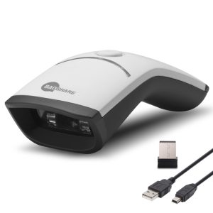 Cititor coduri de bare performant model LP-YC100W, 1D si 2D, bluetooth, alb