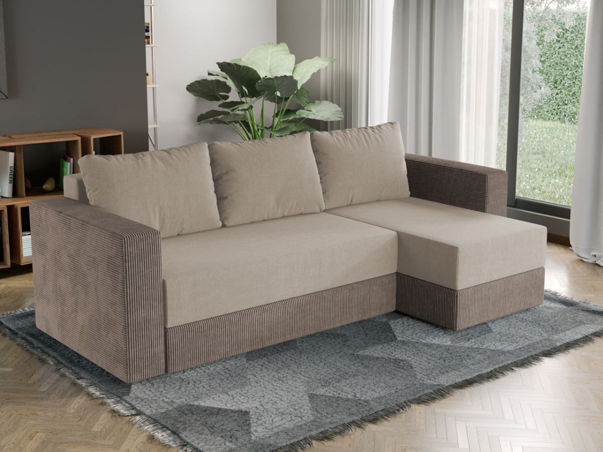 Coltar Extensibil Alfa Catifea Bej / Reiat Cappuccino