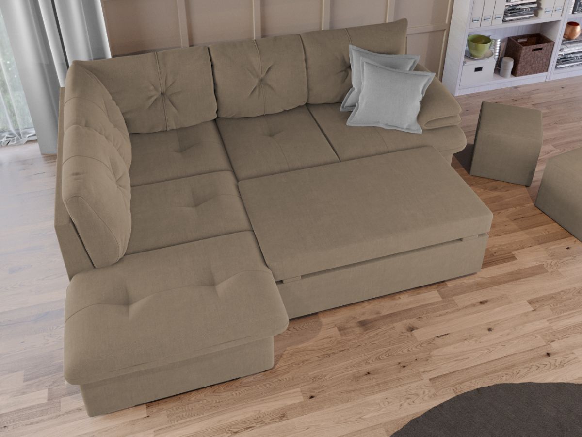 Coltar Extensibil Roma Cappuccino - imagine 3
