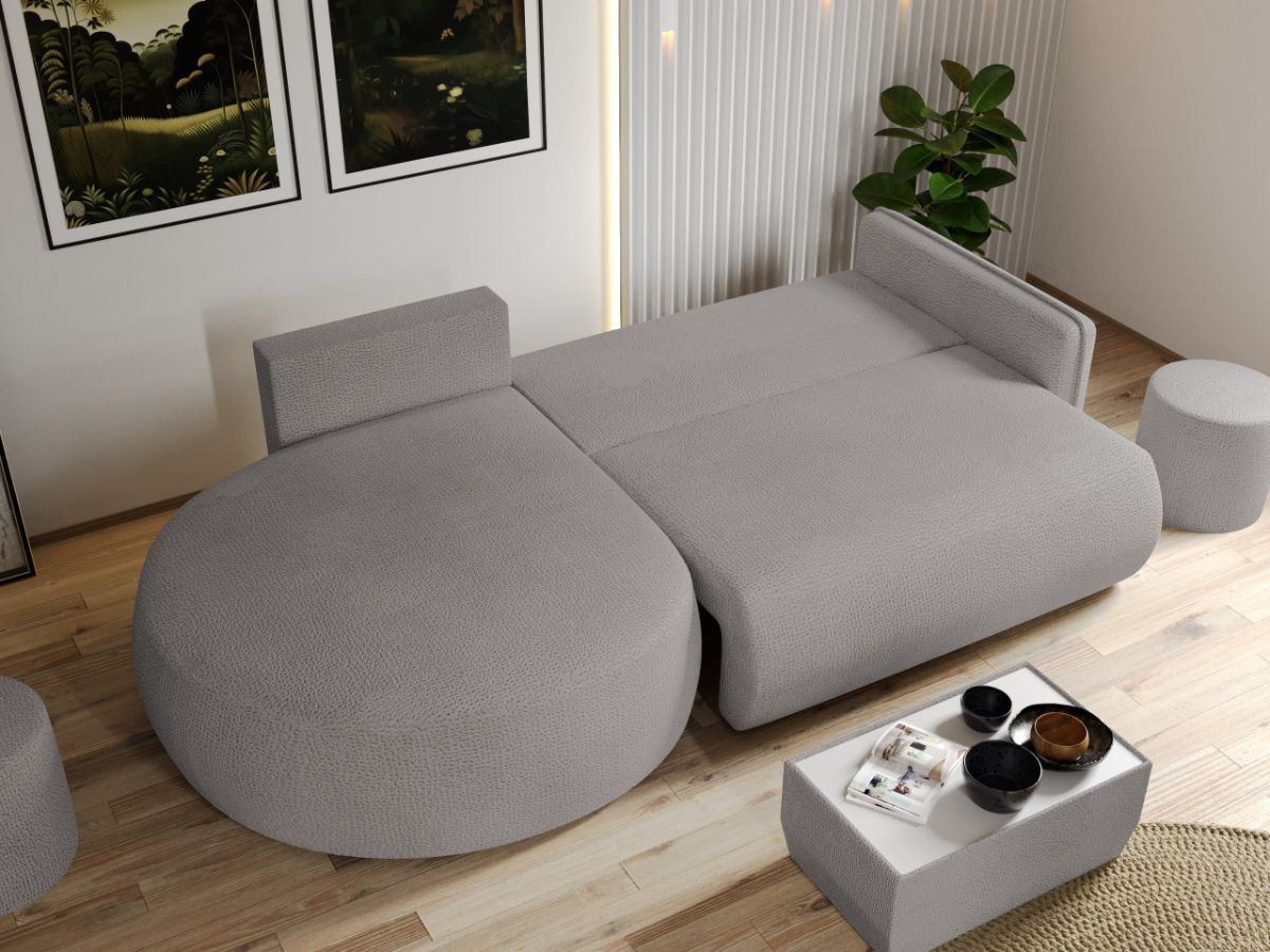 Coltar Extensibil Fiore Plusat Gri Deschis - imagine 4